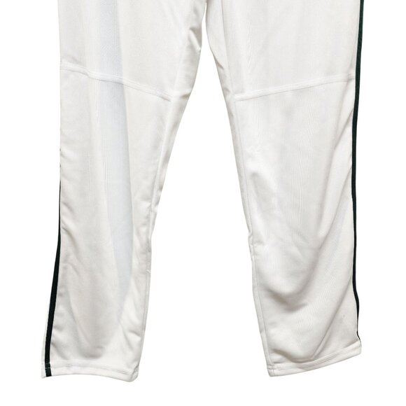 Youth Medium Alleson White Baseball Pants With Black Side Stripe - Picture 5 of 9